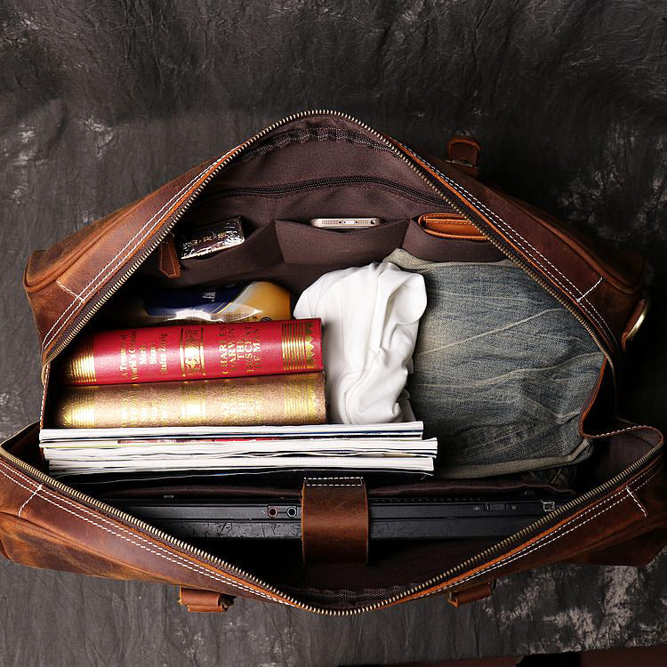 Iréliane™ | Sac en cuir - Weekender de luxe