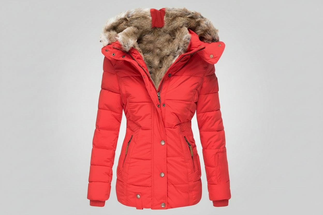 Ghizla™ – Manteau Chaud avec Doublure en Fourrure