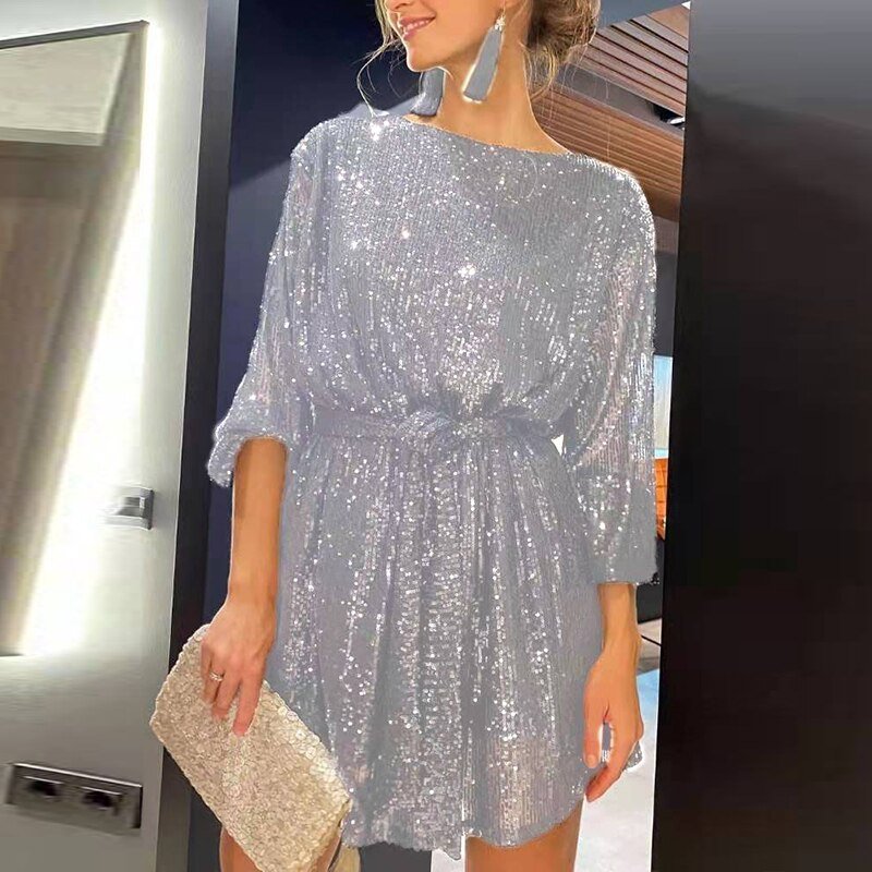 Inès - Robe de soirée courte et fluide