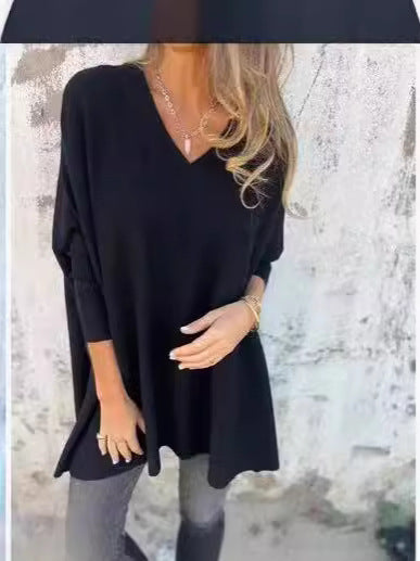 Liorise™ | Chemise en maille unie à col V