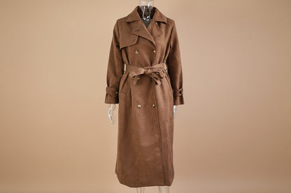 Blanche™ – Trench-coat élégant à col montant