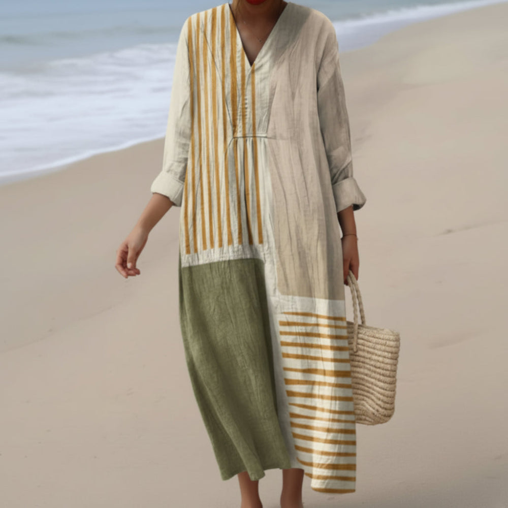 Juliette - Robe d'été fluide à col en V pour femmes