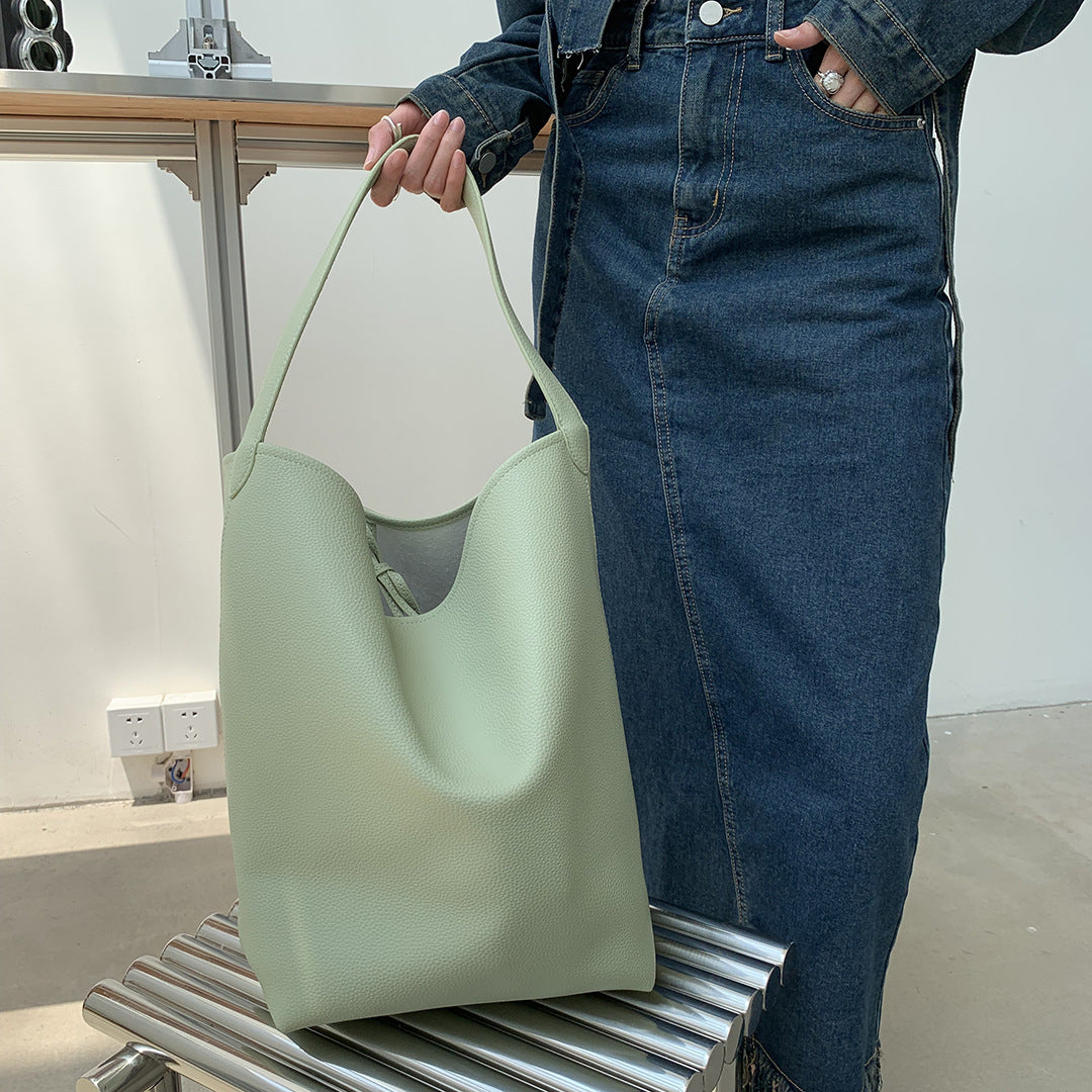Solyria™ | RowRuche Fourre-tout en cuir de vachette
