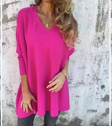 Liorise™ | Chemise en maille unie à col V