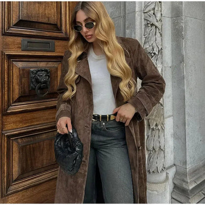 Blanche™ – Trench-coat élégant à col montant