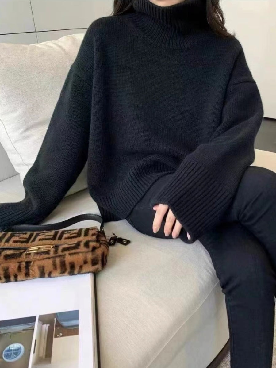 Pull Ample en Laine Mélangée