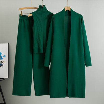 Caliane™ | Ensemble 3 Pièces avec Cardigan Long