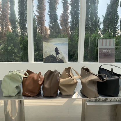Solyria™ | RowRuche Fourre-tout en cuir de vachette