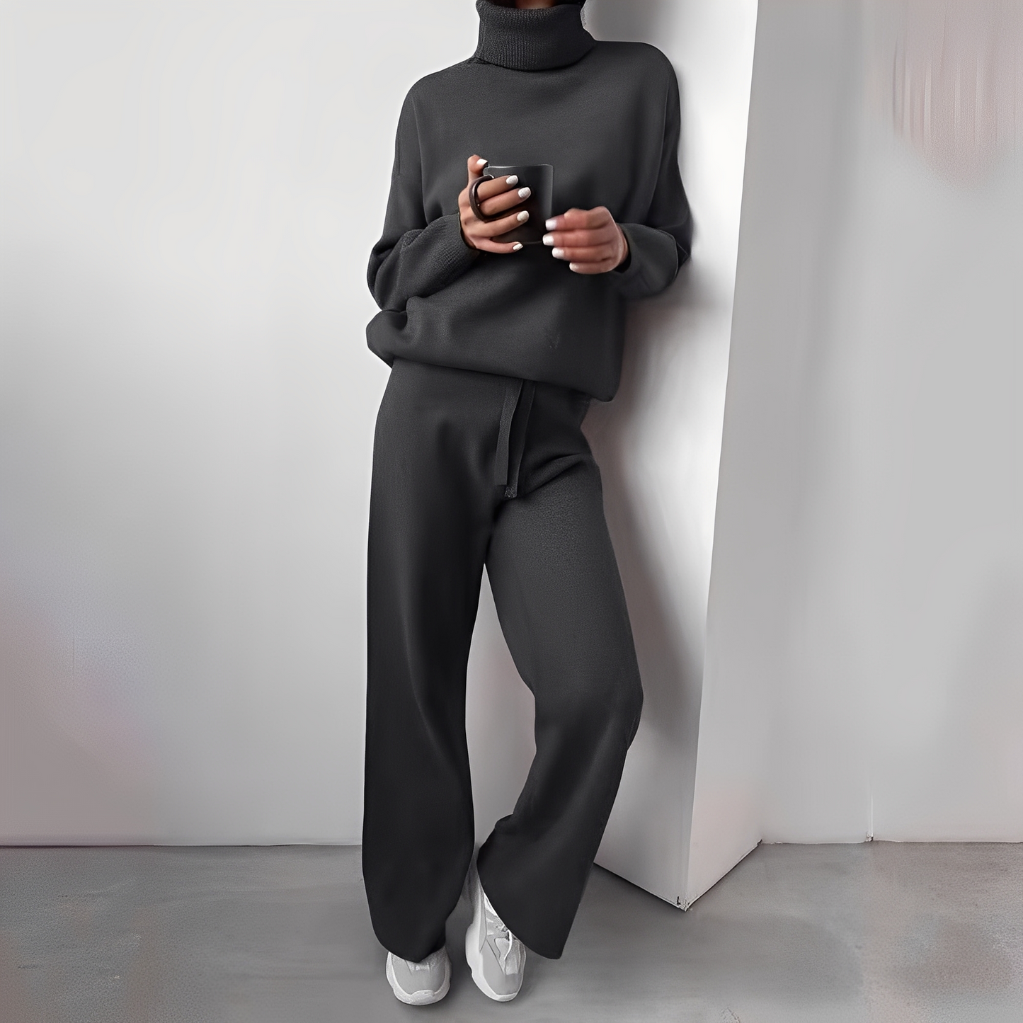 Kimberlee - Ensemble simple à col montant