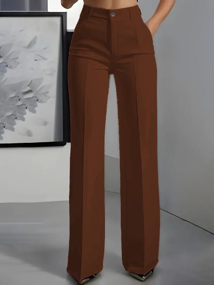 Lina - Pantalon minimaliste blanc