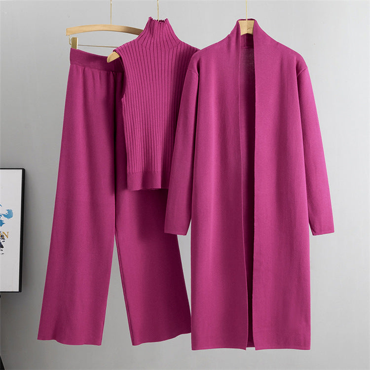 Caliane™ | Ensemble 3 Pièces avec Cardigan Long