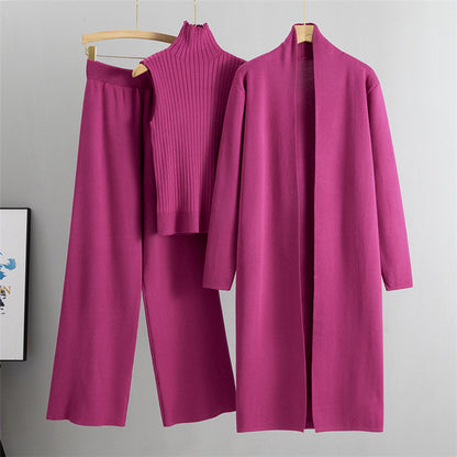 Caliane™ | Ensemble 3 Pièces avec Cardigan Long