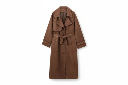 Blanche™ – Trench-coat élégant à col montant