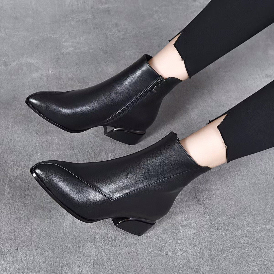 Corélia™ - Bottines de luxe à talon bas
