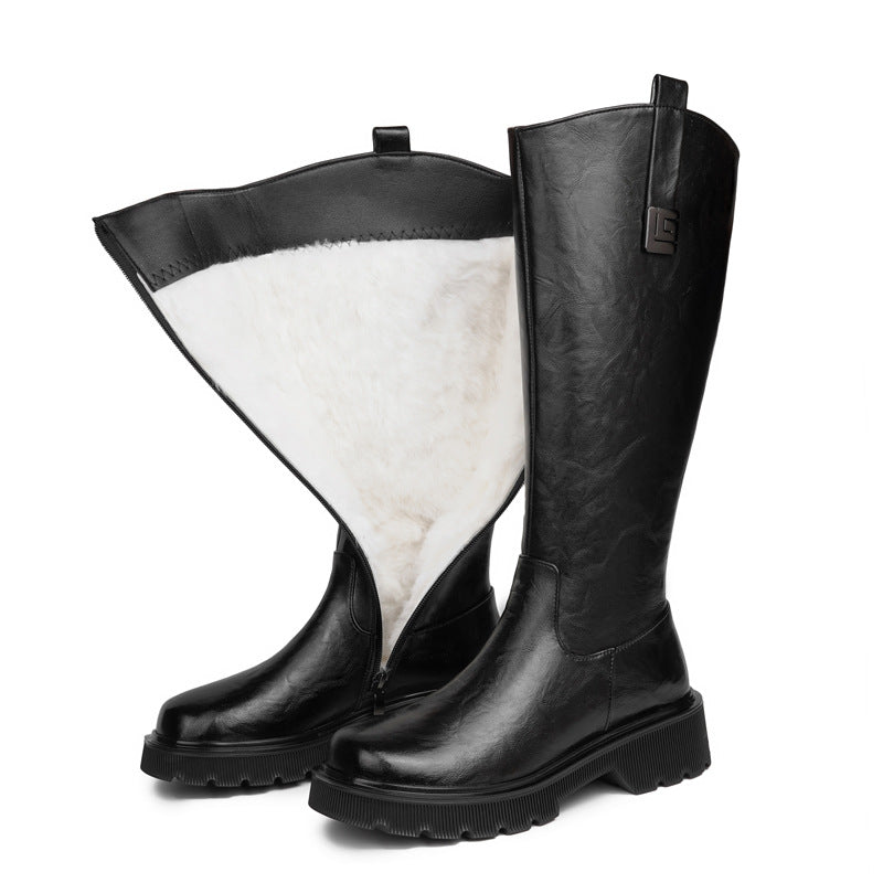 Amandelle – Bottes Noires Élégantes