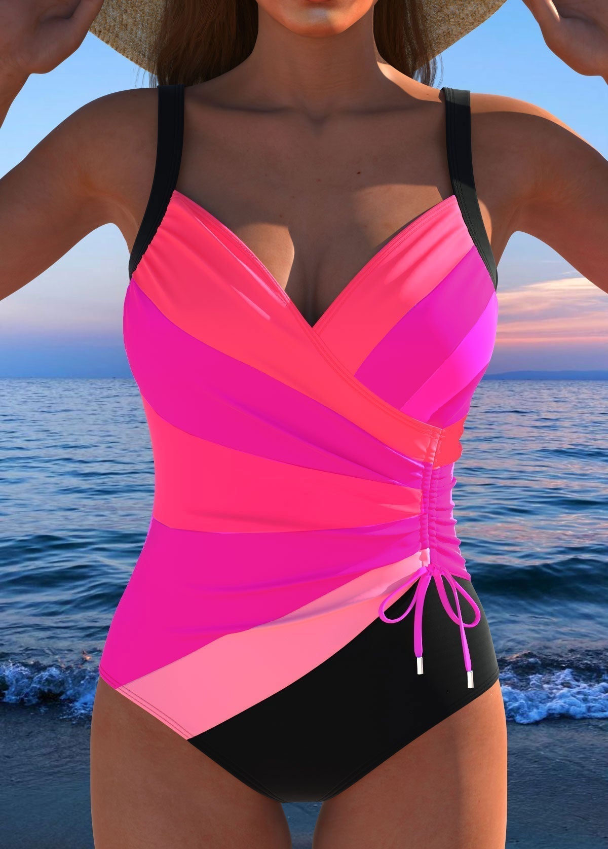 Michelle - Maillot De Bain Imprimé Élégant