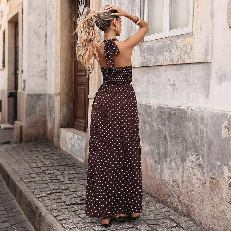 Aura - Robe cover up longue col plongeant