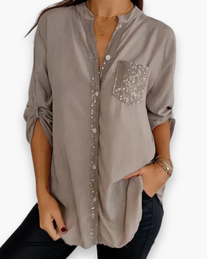 Top long à sequins | Look glamour