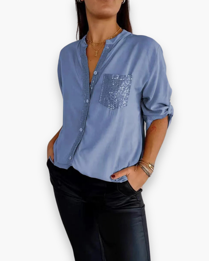 Top long à sequins | Look glamour