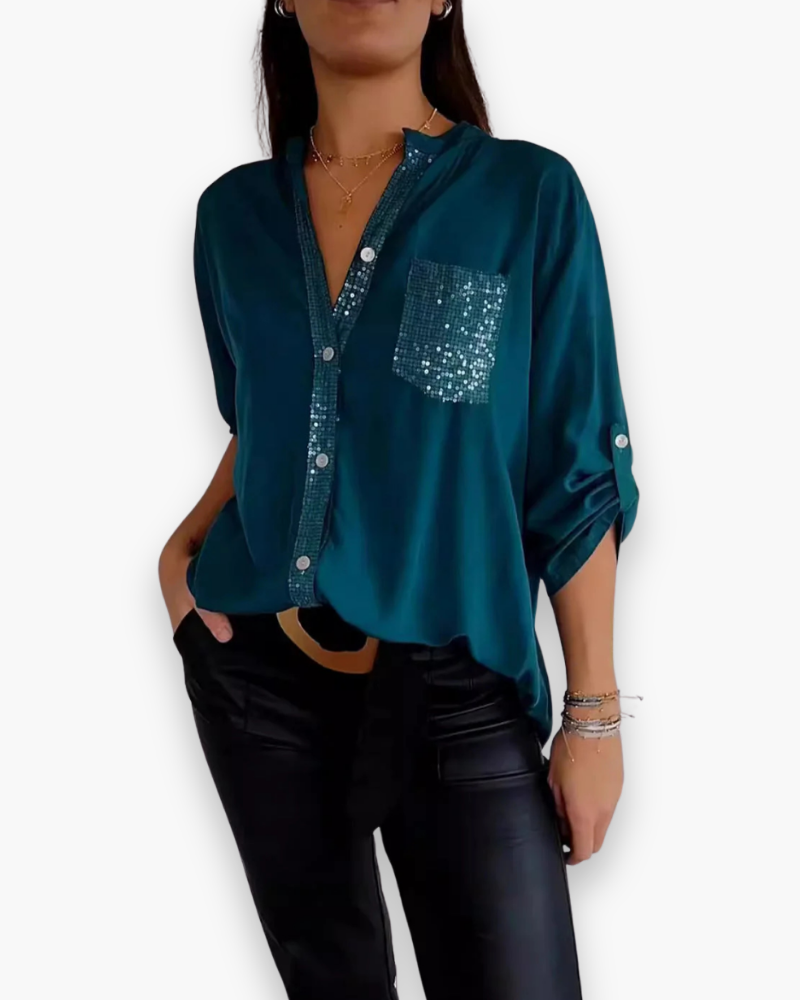 Top long à sequins | Look glamour