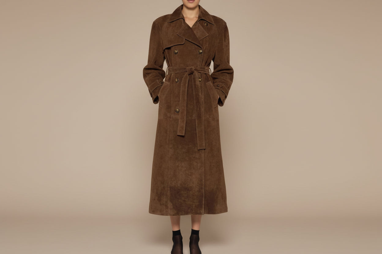 Blanche™ – Trench-coat élégant à col montant