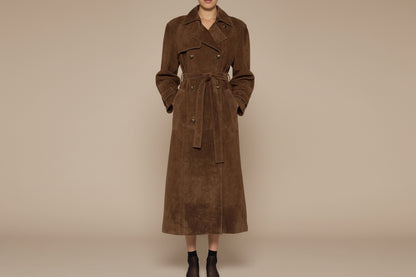 Blanche™ – Trench-coat élégant à col montant