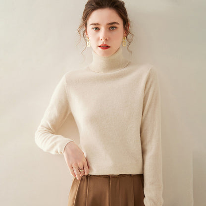 Pull en cachemire tricoté à col en v