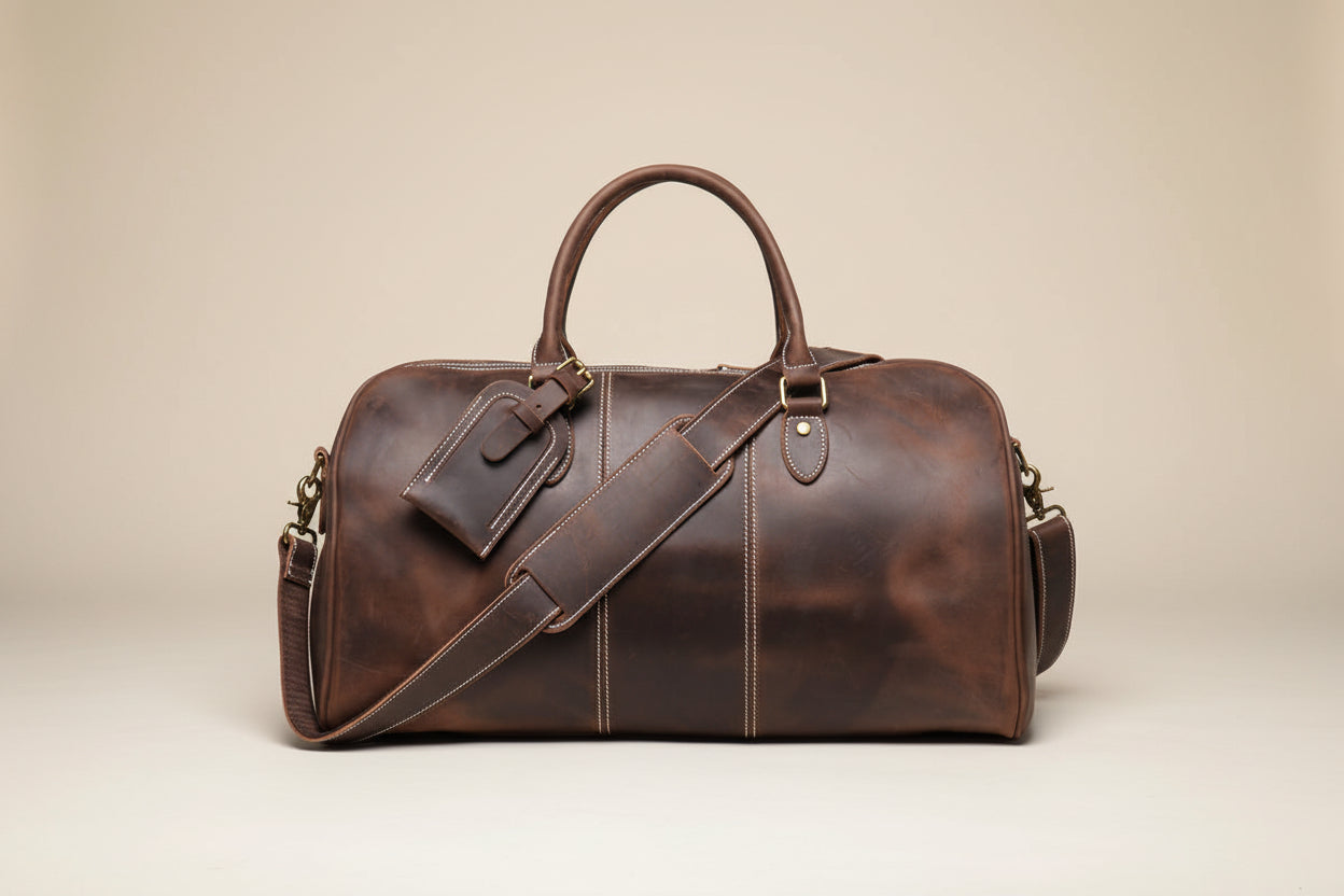 Maëlorie™ | Sac de voyage en cuir - Weekender de luxe