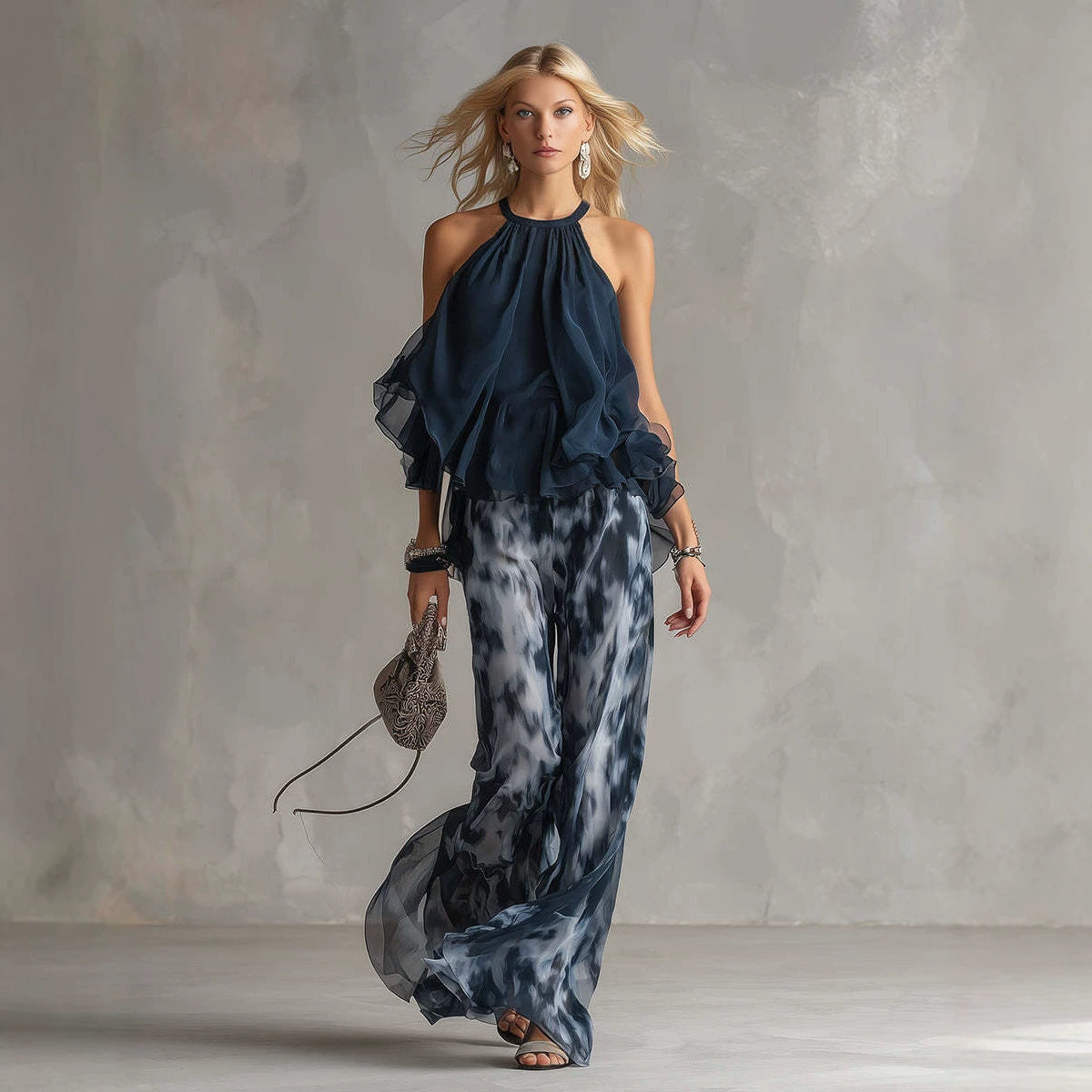 Azélie™ | Ensemble chic pantalon ample
