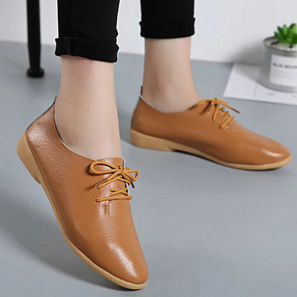 Héritage - Mocassins Derbies Femme en Cuir