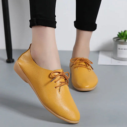 Héritage - Mocassins Derbies Femme en Cuir