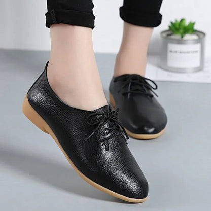 Héritage - Mocassins Derbies Femme en Cuir