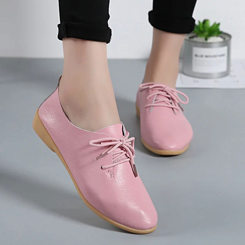 Héritage - Mocassins Derbies Femme en Cuir