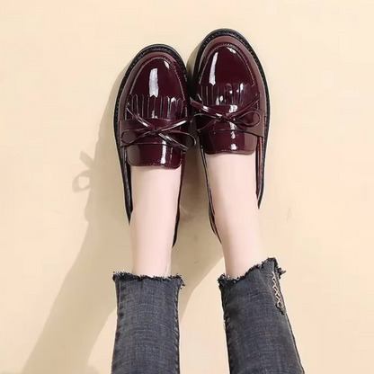 Brise - Mocassins Vernis avec Franges