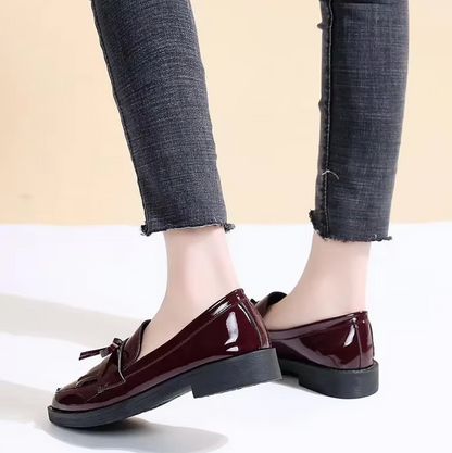Brise - Mocassins Vernis avec Franges