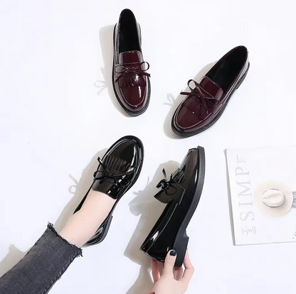 Brise - Mocassins Vernis avec Franges