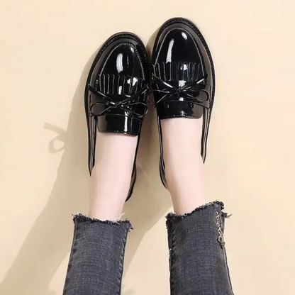 Brise - Mocassins Vernis avec Franges