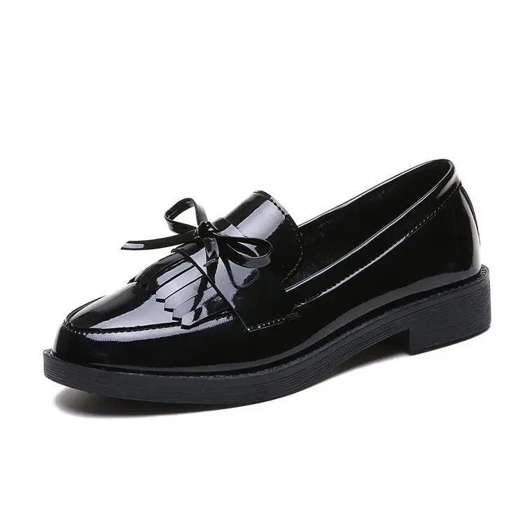 Brise - Mocassins Vernis avec Franges