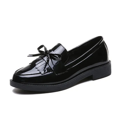 Brise - Mocassins Vernis avec Franges