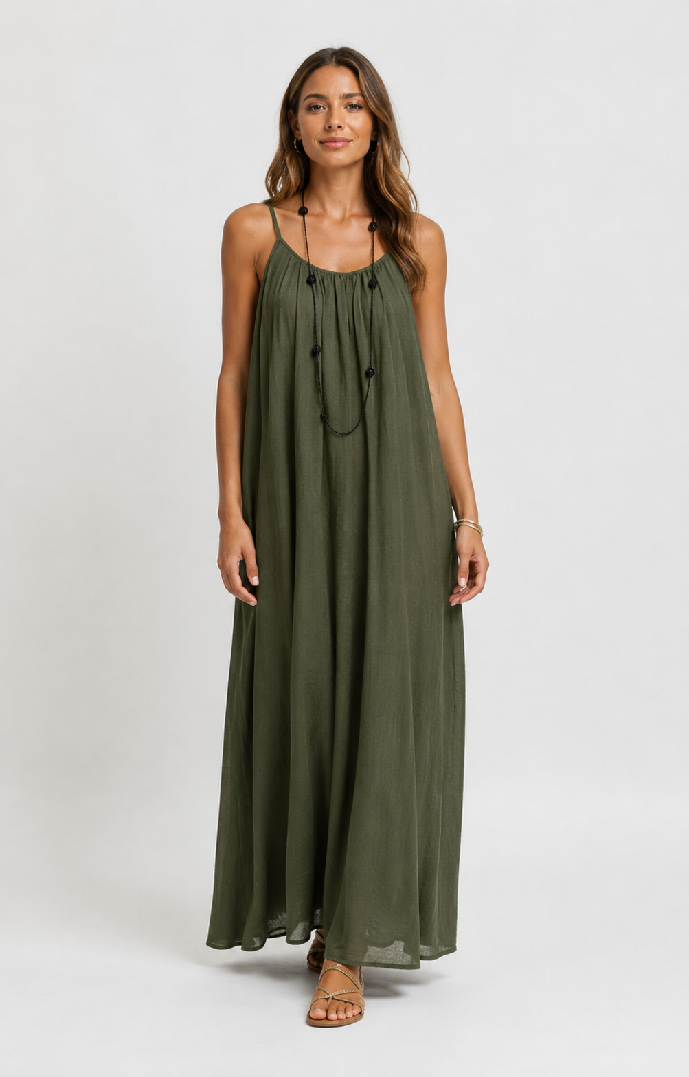 Claudine™ - Robe Longue Sans Manches