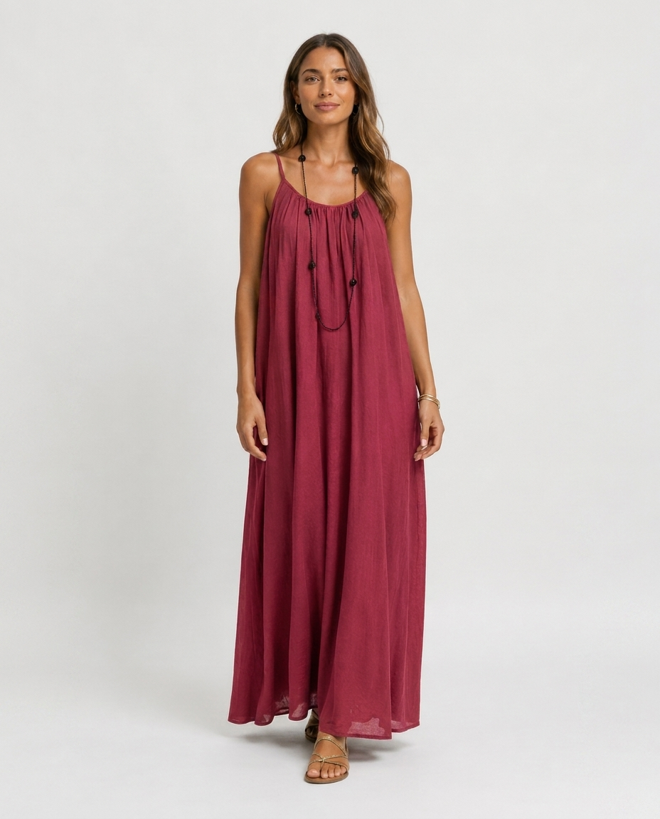 Claudine™ - Robe Longue Sans Manches