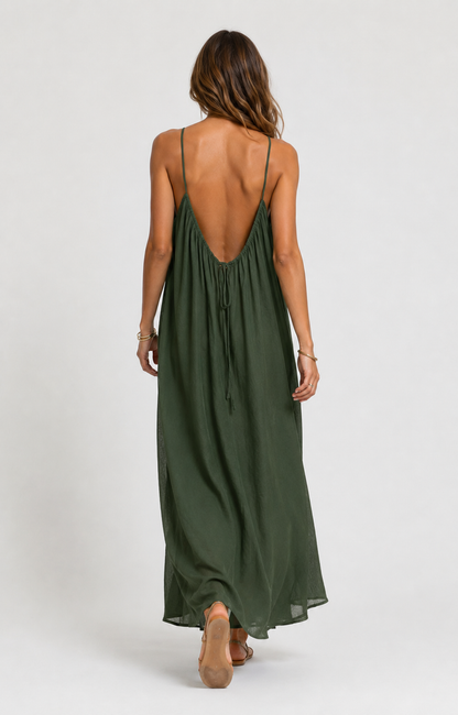 Claudine™ - Robe Longue Sans Manches
