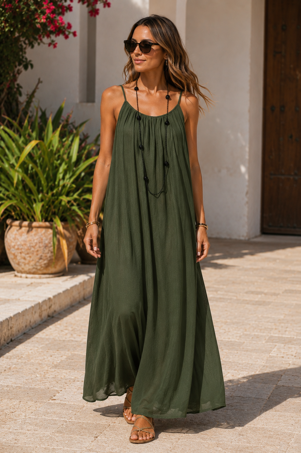 Claudine™ - Robe Longue Sans Manches