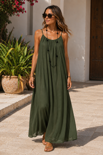 Claudine™ - Robe Longue Sans Manches