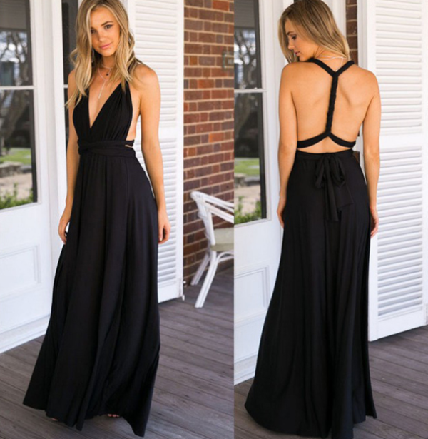 Léa - Robe multi-positions port variées