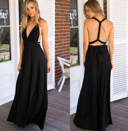 Léa - Robe multi-positions port variées