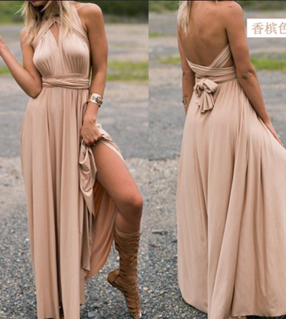 Léa - Robe multi-positions port variées