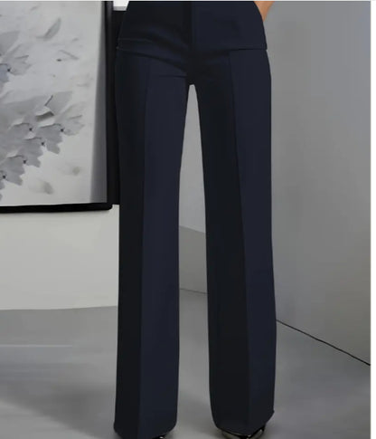Lina - Pantalon minimaliste blanc