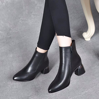 Corélia™ - Bottines de luxe à talon bas