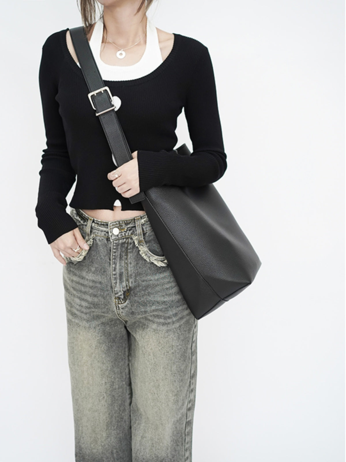 Camiliane™ | RowRuche Fourre-tout en cuir de vachette
